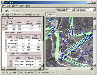 Keep track of your skiing or snowboard history with software from SkiTrak. (image: SkiTrak)