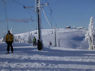 The Sunrise Poma, Powder Mountain's definition of a high-speed lift.