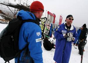 The U.S. Ski Team's Ben Black and Will Brandenburg at the April training camp at Park City (photo: Sarah Ely/U.S. Ski Team)