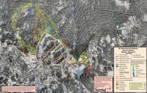 A topographic map depicting Mt. Ashland's proposed expansion. (image: USFS)