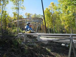 The New Timber Ripper mountain coaster at Okemo. (photo: Okemo Mountain Resort)