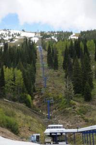 Schweitzer's Great Escape Quad chairlift is ready for the summer season. (photo: Schweitzer Mountain Resort)