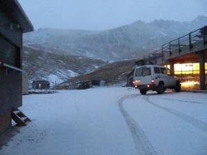 The trace of snow currently on the ground at The Remarkables is hardly enough to launch the New Zealand resort's 2011 ski season. (photo: NZski.com)