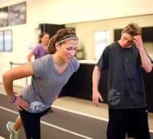 Freeskier Jen Hudak, of Salt Lake City, Utah, trains at the USSA Center of Excellence in Park City, Utah this week. She's among the athletes named Wednesday to the first ever U.S. Freeskiing national team. (photo: Sarah Ely/USST)