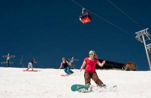 Skiing and riding Crystal Mountain, Wash., on July 4, 2011. (photo: Jason Anglin)