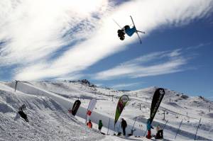 Park City, Utah's Joss Christensen competes in Saturday's Freeski Big Air Mens Final at the Winter Games NZ at Cardrona Alpine Resort in Wanaka, New Zealand. (photo: Camilla Stoddart/Getty Images)