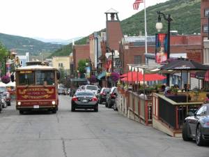 Park City's new seasonal outdoor dining on Main Street. (photo: FTO/Marc Guido)