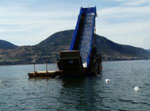 Kenni Kuroda's barge-mounted freestyle water ramp. (photo: Apex Freestyle)