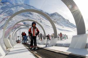 Four covered Magic Carpet lifts like this one will decorate Mount Washington's redesigned beginner area this ski season. (photo: Mt. Washington Alpine Resort)