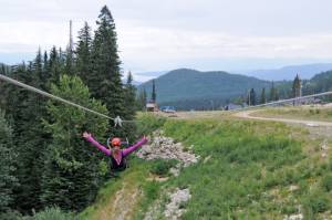 Schweitzer Mountain Resort's new 700-foot zipline. (photo: Schweitzer Mountain Resort)