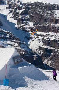 Henrik Windstedt of Team Europe competes in Saturday's Backcountry Slopestyle at the Swatch Skiers Cup in Valle Nevado, Chile. (photo: Swatch/Maxim Balakhovskiy)