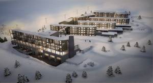 An artist's rendering of the new Park Inn set to open in the Norwegian ski resort of Trysil this December.