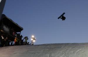 Slovenian snowboarder Marko Grilc at the London Freeze 2010. (photo: FIS/Oliver Kraus)