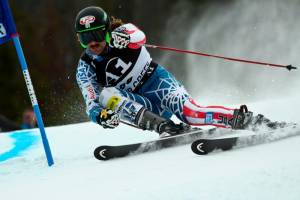 Warner Nickerson, a Friends of New Hampshire Skiing grant recipient, competes in the Audi Birds of Prey World Cup at Beaver Creek, Colo. (photo: Eric Schramm)