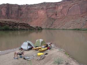 An island camp for Day Two (photo: FTO/Marc Guido)