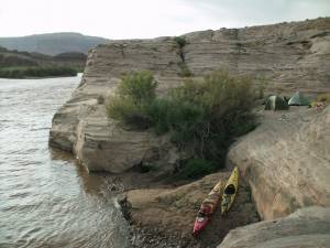 The author's campsite at Queen Ann Bottom (photo: FTO/Marc Guido)