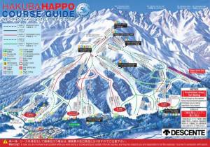 Happo One trail map