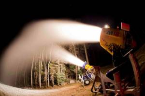 Sipapu began snowmaking before Halloween this year to prepare for the New Mexico ski resort's season opening this Saturday. (photo: Sipapu)