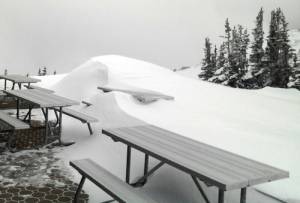 The view outside Crystal Mountain's Summit House on Monday. (photo: Drew Anderson)