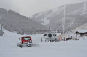 Park City's slope crews were busy last Saturday getting the Utah ski resort ready for this Saturday's opening day. (photo: Park City Mountain Resort)