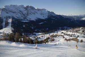 The Italian ski resort of Carezza will this week for the first time host the LG Snowboard FIS World Cup with two parallel races. (photo: Konsortium Skiarena Karersee Welschnofen)