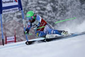 Ted Ligety, of Park City, Utah, attacks the 2011 Audi Birds of Prey Alpine World Cup giant slalom course at Beaver Creek, Colo. (photo: Eric Schramm)