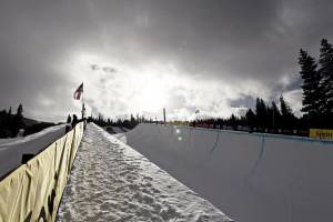 The Copper Mountain halfpipe is ready and waiting for this weekend's Grand Prix competition. (photo: Sarah Brunson/U.S. Snowboarding)