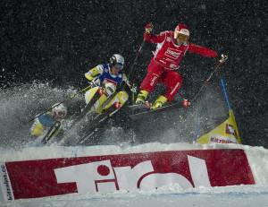 Chris Del Bosco races in St. Johann, Austria. (photo: ACA)