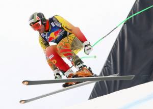 Canada's Jan Hudec in downhill training in Kitzbühel on Tuesday. (photo: Malcolm Carmichael/ACA)