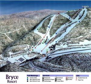 (trail map: Bryce Resort)