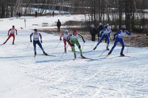 Racers compete on Tuesday in the U.S. Cross Country Championships at Black Mountain in Rumford, Maine. (photo: Bryan Fish, U.S. Ski Team)