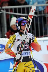 Canada's "King of Garmisch," Erik Guay, finishes second in Saturday's downhill. (photo: Pentaphoto/Alpine Canada)