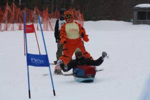 Participants race at Vermont Adaptive's annual Ski Challenge in 2011. (photo: VASS)