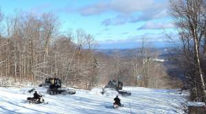 When you have a large staff working daily with grooming, snowmaking and ski lift equipment, a year without a serious workplace accident is an impressive accomplishment. (photo: Okemo Mountain Resort)