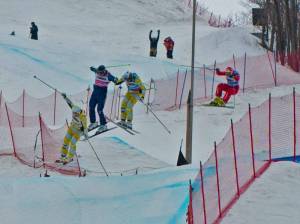 Friday's World Cup ski cross competition at Blue Mountain in Collingwood, Ontario, Canada. (photo: Ken Edwards/Alpine Canada)