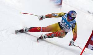 Canadian ski racer Erik Guay finished just off the podium Friday in the first of two World Cup downhills scheduled this week in Chamonix, France. (photo: Pentaphoto/Canadian Alpine Ski Team)