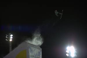 Belgium's Seppe Smits competes in the Snowboard Big Air Final during Winter X Games 16. (photo: Scott Clarke / ESPN Images)