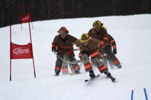 The 22nd Annual Firefighters' Race, held this past weekend at Sunday River ski resort in Newry, Maine. (photo: Sunday River)