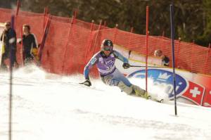 Will Brandenburg, of Spokane, Wash., lands a career best sixth in the Kranjska Gora slalom on Sunday. (photo: Primoz Jeroncic/PhotoSI.com)