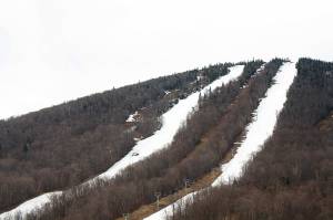 Jay Peak's Stateside area on Friday. (photo: Jay Peak Resort)