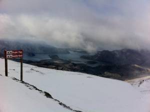 Early snowfall is already gracing the ski slopes of New Zealand. (photo: Treble Cone)