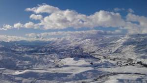 Looking down the Cardrona Valley towards Lake Wanaka on Wednesday, from Cardrona Alpine Resort. (photo: Lake Wanaka Tourism)