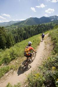 Summer mountain biking at Utah's Canyons Resort (photo: Scott Markewitz)