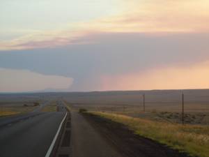 Smoke from the Little Bear fire near Ruidoso, N.M. (photo: Erica Enjady / InciWeb)