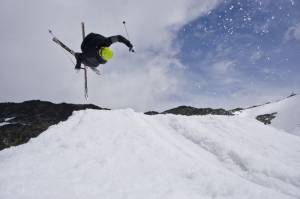 Summer training on  Whistler's glacier (skier: Cedric Rochon; photo: CFSA)