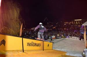 Toby Dickson competes in the 2011 Parklife Invitational in Queenstown, New Zealand. (photo: NZSki)