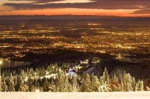 The evening view from atop Mt. Seymour (photo: Mt. Seymour)