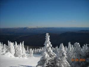 Stowe's slopes were looking mighty wintry on Tuesday (photo: SMR)