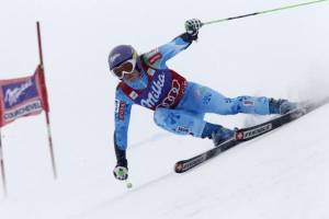 Tina Maze in Courchevel (photo:  Christophe Pallot/agency ZOOM/Coupe du Monde Courchevel)