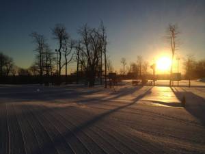 The sun rises atop the slopes of Wisp on Saturday, shortly before a skiing accident killed a 40-year-old man at the Maryland ski and snowboard resort. (photo: Wisp Resort)